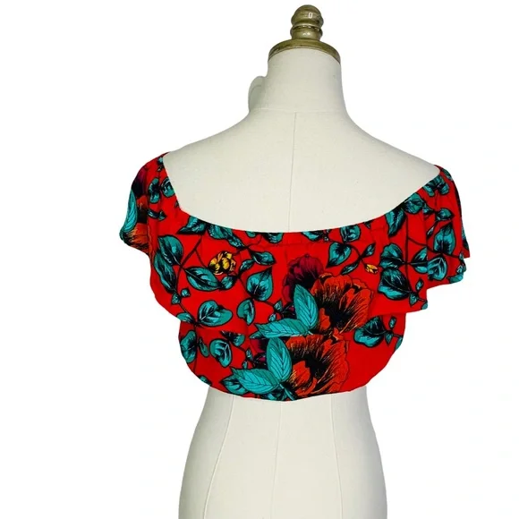 MINKPINK Tropical Dream Crop Top MEDIUM - Picture 5 of 10